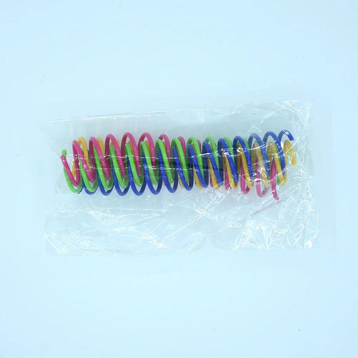 4/8/12pcs Cat Large Color Plastic Spring Toy